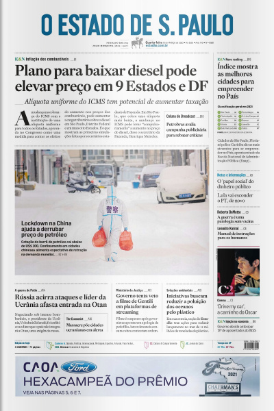 Estadão - Edição 16 de Março 2022 