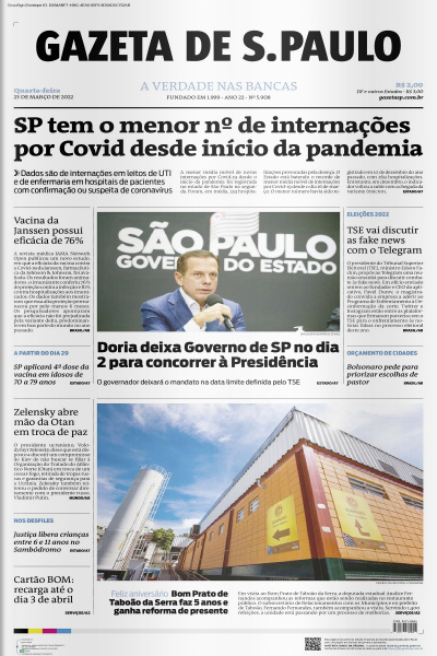 Gazeta de S. Paulo – Edição 23 de março de 2022