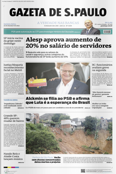 Gazeta de S. Paulo – Edição 24 de março de 2022