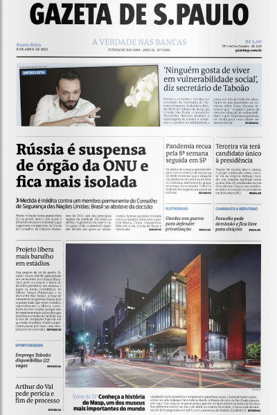 Gazeta de S. Paulo – Edição 08 de abril de 2022