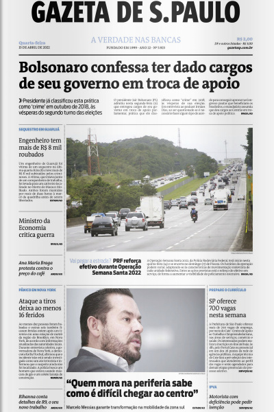 Gazeta de S. Paulo – Edição de 13 de abril de 2022