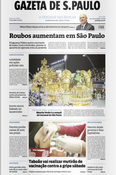Gazeta de S. Paulo – Edição de 27 de abril de 2022