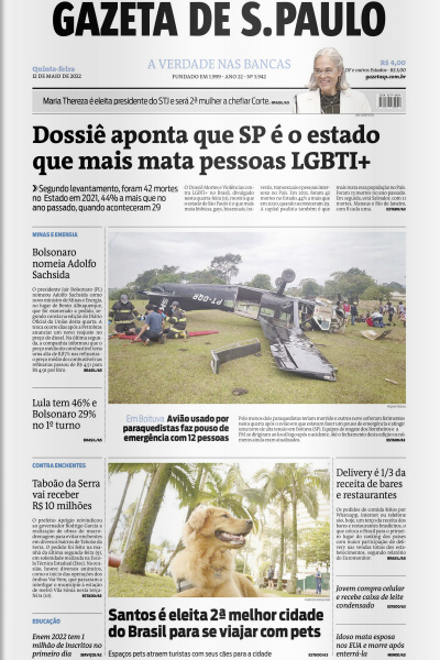 Gazeta de S. Paulo – Edição de 12 de maio de 2022
