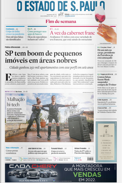 Estadão - Edição 14 de Maio 2022