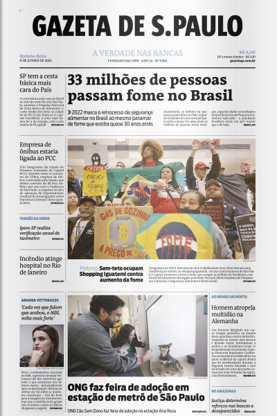 Gazeta de S. Paulo – Edição de 09 de junho de 2022