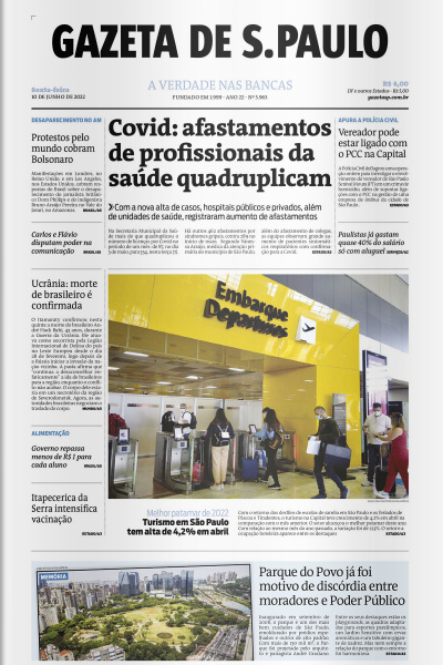 Gazeta de S. Paulo – Edição de 10 de junho de 2022