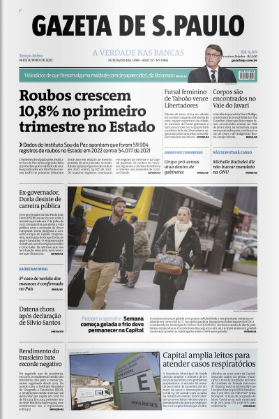 Gazeta de S. Paulo – Edição de 14 de junho de 2022