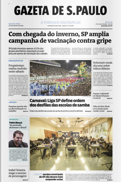 Gazeta de S. Paulo – Edição de 23 de junho de 2022