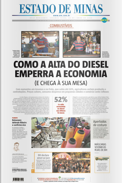 Estado de Minas - Edição de 27 de junho de 2022