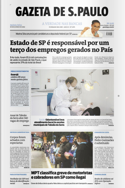 Gazeta de S. Paulo – Edição de 30 de junho de 2022