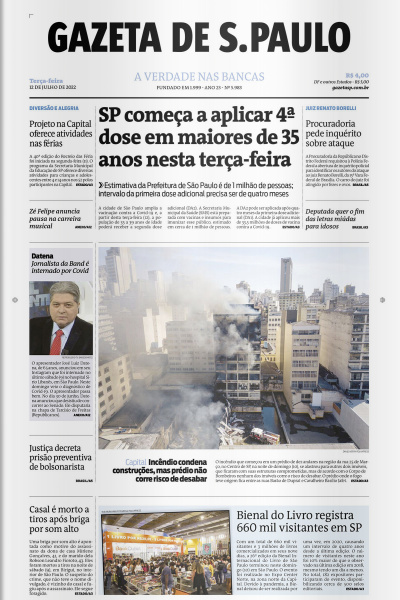 Gazeta de S. Paulo – Edição de 12 de julho de 2022