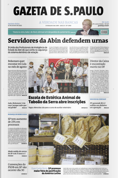 Gazeta de S. Paulo – Edição de 21 de julho de 2022