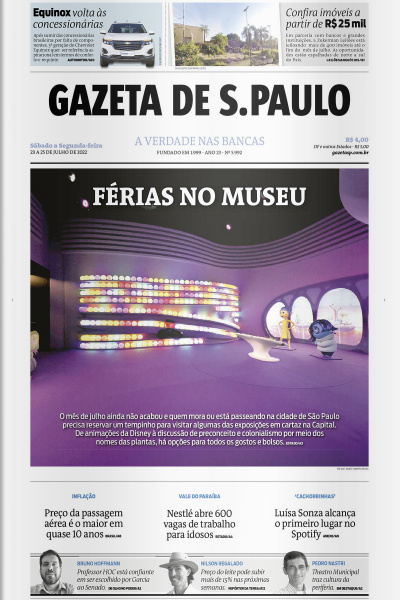 Gazeta de S. Paulo – Edição de 23 a 25 de julho de 2022