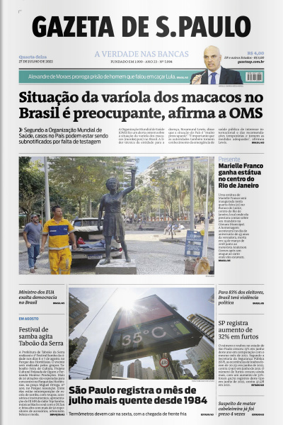 Gazeta de S. Paulo – Edição de 27 de julho de 2022