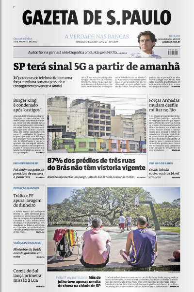 Gazeta de S. Paulo – Edição de 03 de agosto de 2022
