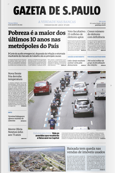 Gazeta de S. Paulo – Edição de 09 de agosto de 2022