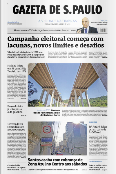 Gazeta de S. Paulo – Edição de 17 de agosto de 2022