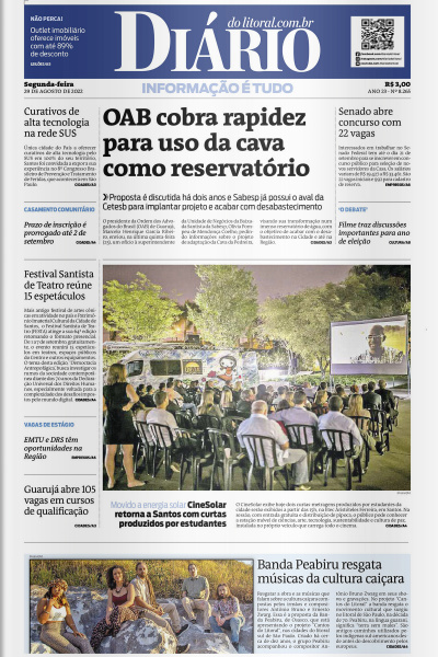 Diário do Litoral – Edição 29 de agosto de 2022