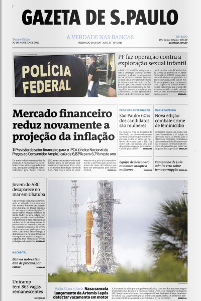 Gazeta de S. Paulo – Edição de 30 de agosto de 2022
