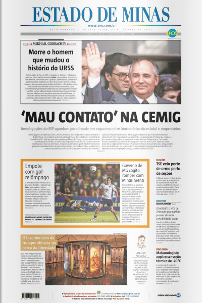 Estado de Minas - Edição de 31 de agosto de 2022