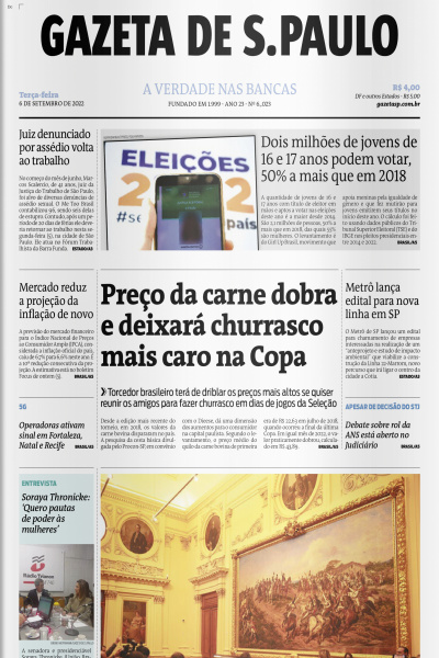 Gazeta de S. Paulo – Edição de 06 de setembro de 2022