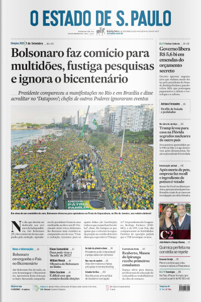 Estadão - Edição 08 de Setembro 2022