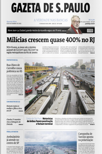 Gazeta de S. Paulo – Edição de 14 de setembro de 2022