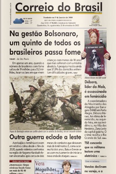 Correio do Brasil – Edição de 15 de setembro de 2022