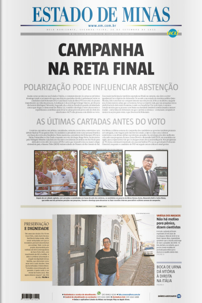 Estado de Minas - Edição de 26 de setembro de 2022