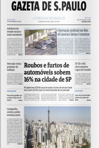 Gazeta de S. Paulo – Edição de 27 de setembro de 2022