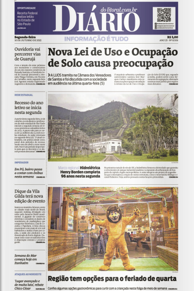 Diário do Litoral – Edição 10 de outubro de 2022