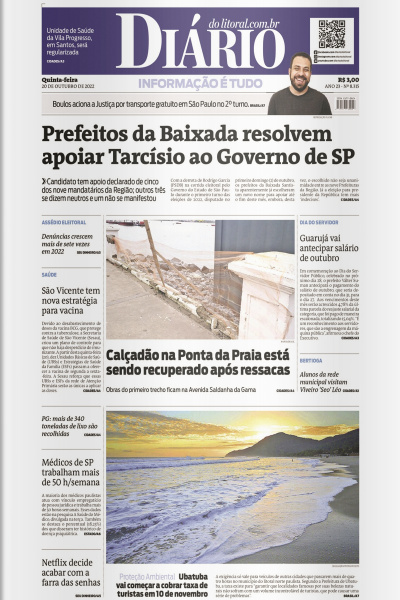 Diário do Litoral – Edição de 20 de outubro de 2022