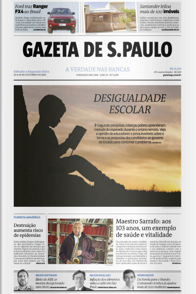 Gazeta de S. Paulo – Edição de 22 a 24 de outubro de 2022