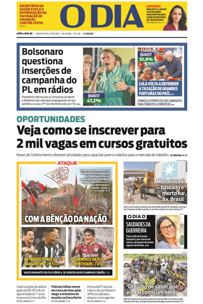 O DIA - Edição 27 de outubro de 2022