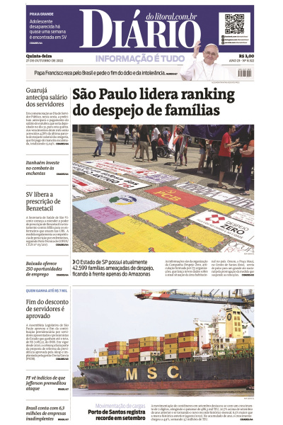 Diário do Litoral – Edição de 27 de outubro de 2022