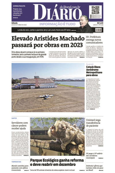 Diário do Litoral – Edição de 29 de outubro de 2022