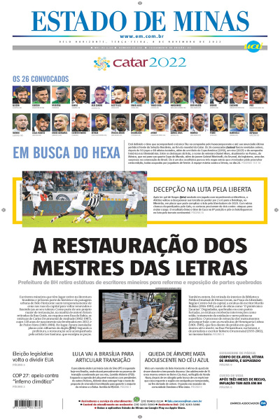 Estado de Minas - Edição de 08 de novembro de 2022