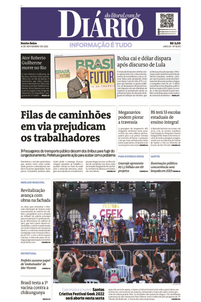 Diário do Litoral – Edição de 11 de novembro de 2022