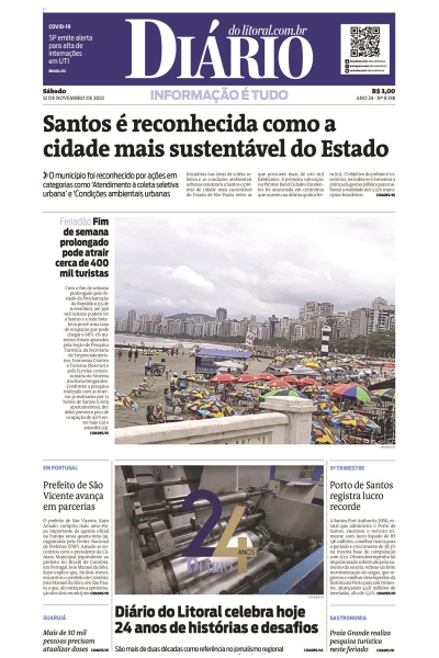 Diário do Litoral – Edição de 12 de novembro de 2022