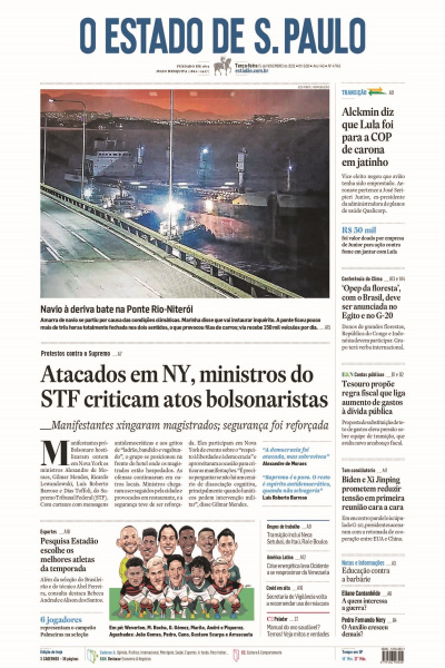 Estadão - Edição de 15 de novembro 2022