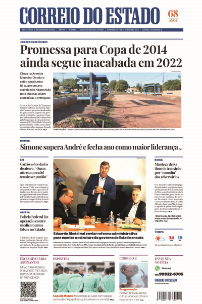 Correio do Estado - Edição de 18 de novembro de 2022