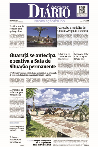 Diário do Litoral – Edição de 18 de novembro de 2022