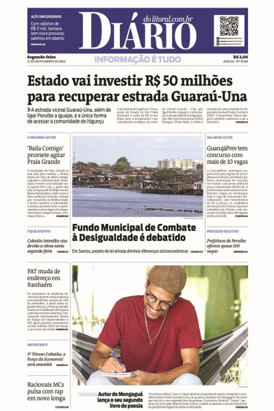 Diário do Litoral – Edição de 21 de novembro de 2022