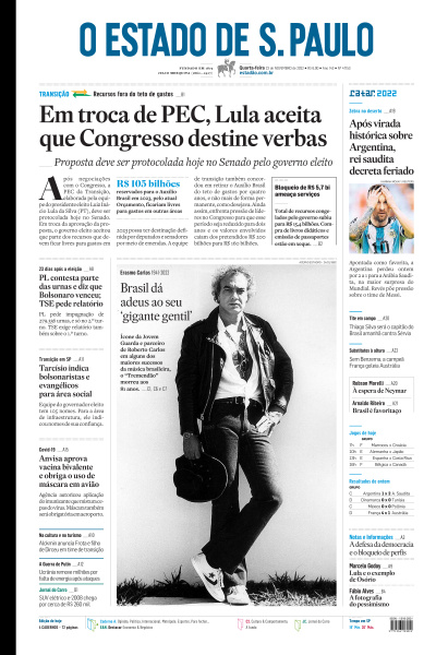Estadão - Edição de 23 de Novembro de 2022