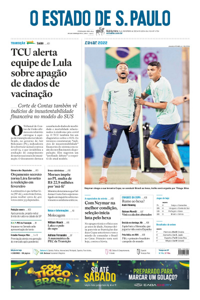 Estadão - Edição de 24 de novembro 2022