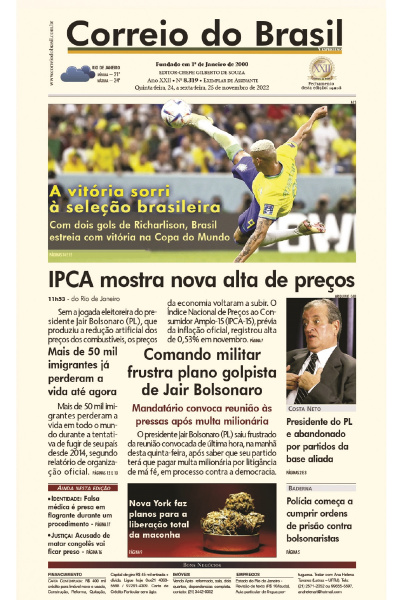 Correio do Brasil – Edição de 24 e 25 de novembro de 2022