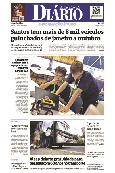 Diário do Litoral – Edição de 28 de novembro de 2022