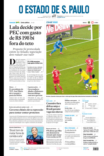 Estadão - Edição de 29 de Novembro de 2022