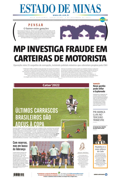 Estado de Minas - Edição de 02 de dezembro de 2022