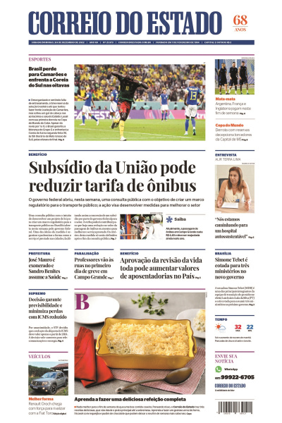 Correio do Estado - Edição de 03 e 04 de dezembro de 2022